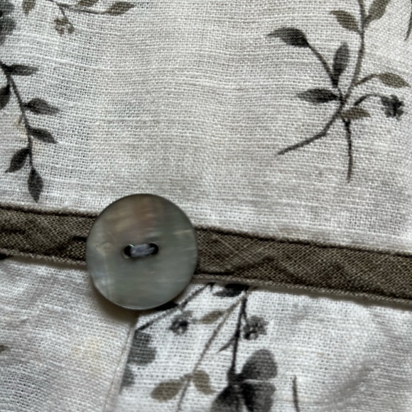 Jessica Howard Floral Linen Sleeveless Top Size M - Picture 9 of 9